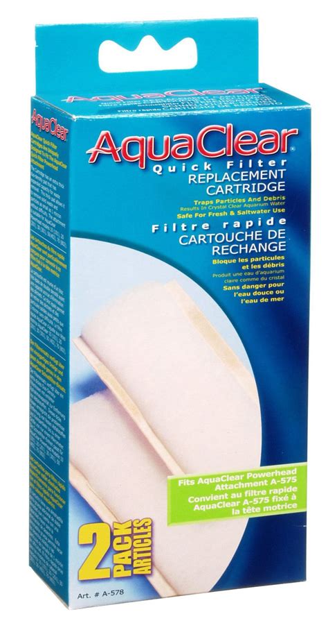 Aquaclear Quick Filter Refill Cartridge For Aquaclear Quick Filter Powerhead Attachment (A578 ...