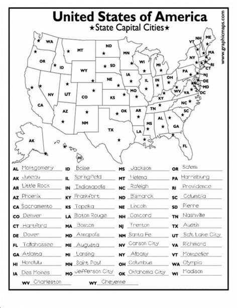 Quiz 50 States And Capitals