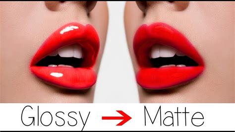 HOW TO: From GLOSSY To MATTE Lipstick - YouTube