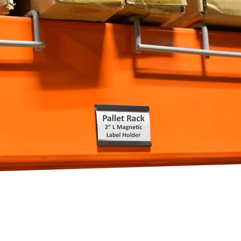 Magnetic Label Holder for Pallet Racks & Wide Span Shelving, Accepts 2 ...