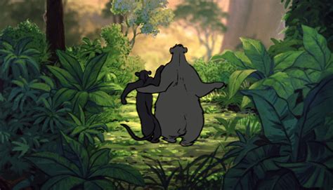 Image - Bagheera The Black Panther and Baloo the Bear both walk off in the end.jpg | Jungle Book ...