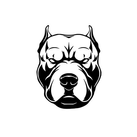 Pitbull No Collar Svg Download Dogs Svg Dog Png Jpg Pitbull - Etsy