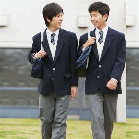 New Mens Blazer Jacket British Style Japanese Korean School Uniform Coat Pants Suit Sets Male ...