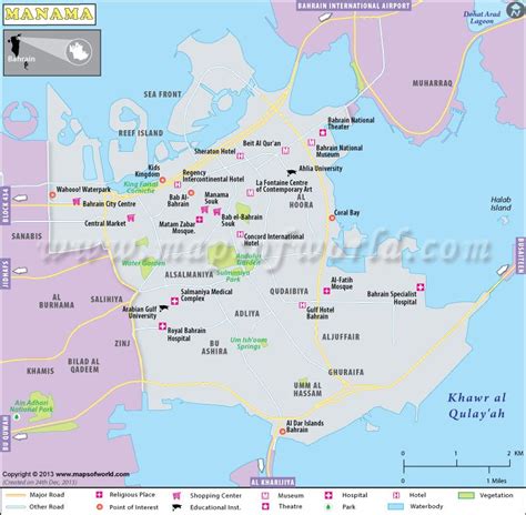 Manama Map | Explore the City of Manama, Bahrain