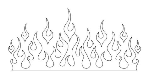 flame template, not as easy to draw free-hand as i thought it might be . . . Tattoo Drawings ...