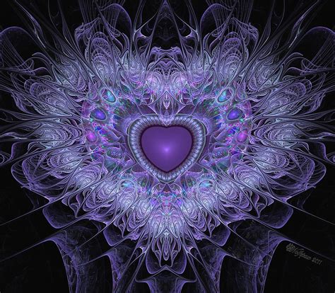 Podobny obraz | Purple hearts art, Fractals, Heart art