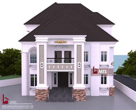 5 Bedroom Duplex With Pent Floor Rf Dp5004 Nigerian Building Designs