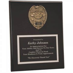 Police Retirement Plaques | Classic Wooden Retirement Plaques