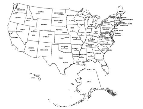 Map Of Usa Black And White Printable – Topographic Map of Usa with States