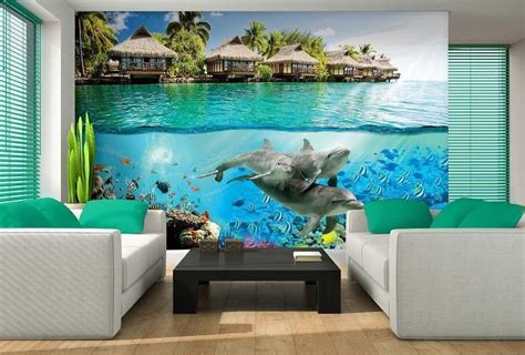 Underwater life coral reef wall mural - 3193