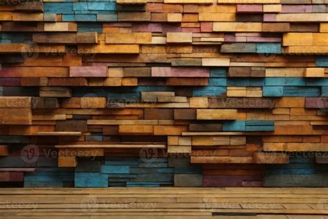 Wood aged art architecture texture abstract block stack on the wall for ...