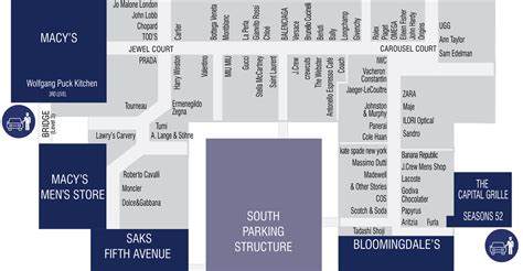 Valet Parking Locations – South Coast Plaza