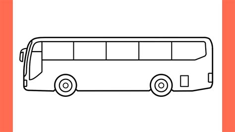 Simple Drawing Of A Bus