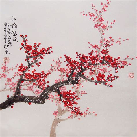 Red Trees Painting - Ideas on Foter | Oriental art, Japanese painting ...