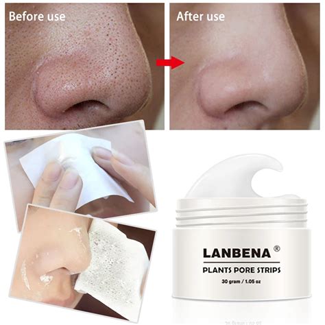 2017 New Style LANBENA Blackhead Remover Nose Mask Pore Strip Black Mask Peeling Acne Treatment ...