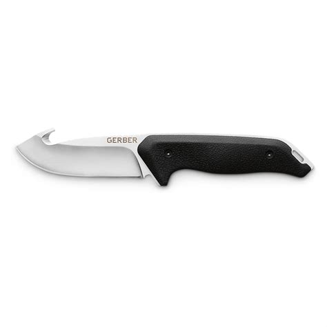 Gerber Moment Fixed Blade Gut Hook Knife, 3.5" Blade - 648726, Fixed Blade Knives at Sportsman's ...