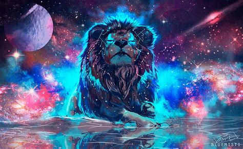 HD wallpaper: lion, animals, hd, 4k, artist, artwork, digital art, celebration | Wallpaper Flare