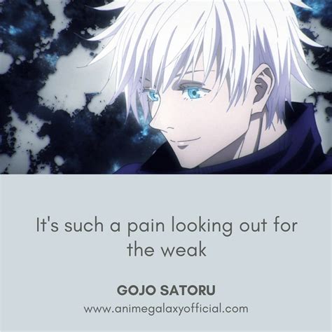 Jujutsu Kaisen Gojo Quotes