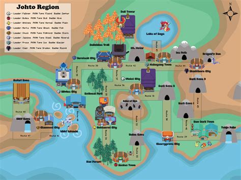 Map of Johto by Reecie on DeviantArt