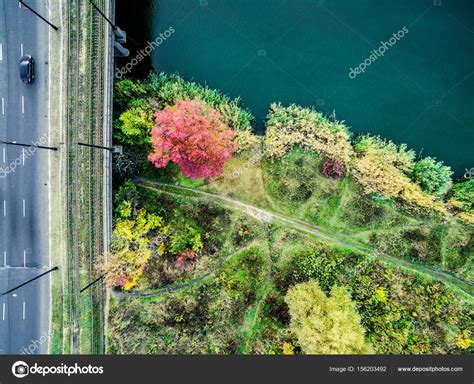 Aerial view - city bridge Stock Photo by ©GekaSkr 156203492