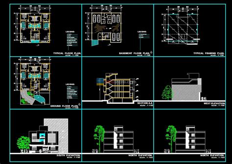 House Plan Design 11 AutoCAD File Free download