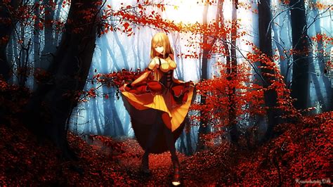 Fall, anime girls, fantasy girl HD wallpaper | Wallpaper Flare