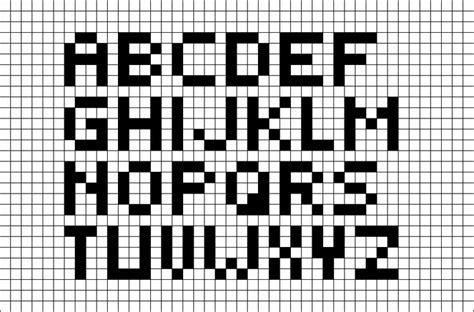 Alphabet Kit | Pixel art lettre, Dessin petit carreau, Pixel art