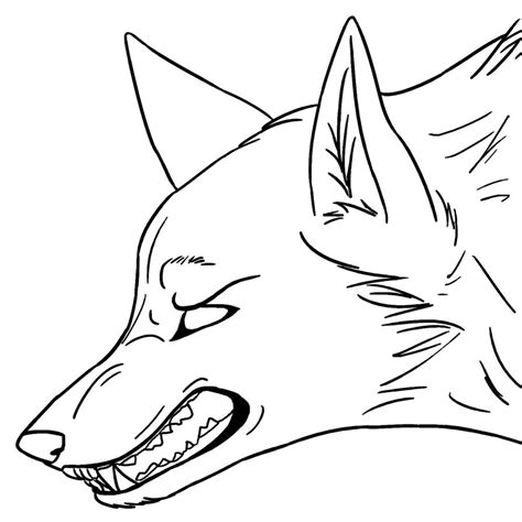 Angry wolf lineart by akokolupe on DeviantArt