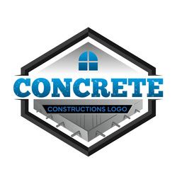 Slab concrete and construction builder logo de Vector Image