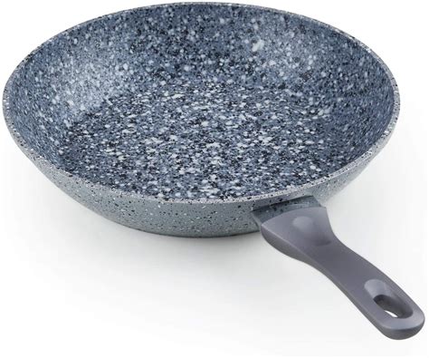 Cook N Home 02668 Even Heat Oven Safe Stone Frying Pan, 12-Inch