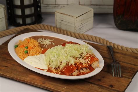 3 Piece Enchilada Plate - Little Rodeo - Rodeo Mexican Grill - Mexican Restaurant in CA