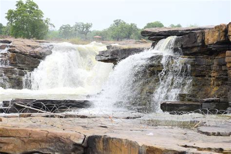 Chitrakoot waterfall stock photo. Image of chitrakoot - 155221460