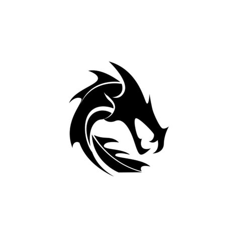 Dragon Logo Silhouette PNG Images, Dragon Logo Vector Illustration, Dragon Drawing, Logo Drawing ...