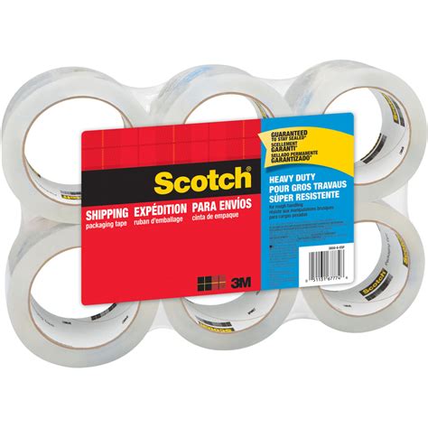 Scotch Heavy-Duty Shipping/Packaging Tape - 54.60 yd Length x 1.88" Width - 3.1 mil Thickness ...