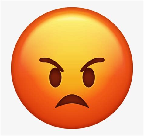 Emoji Anger Emoticon Iphone - Angry Emoji - 640x640 PNG Download - PNGkit