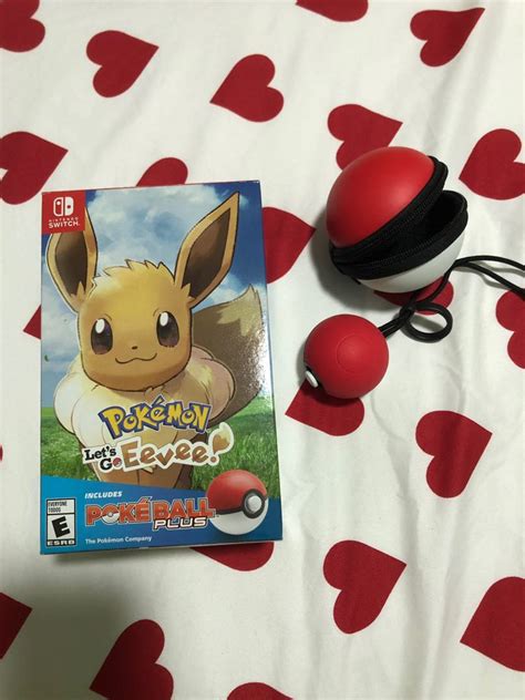 Pokemon lets go Eevee with pokeball plus, Video Gaming, Video Games ...