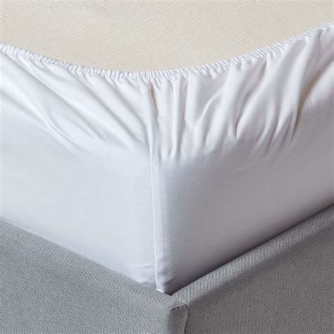 White Egyptian Cotton Fitted Sheet 1000 TC, Double