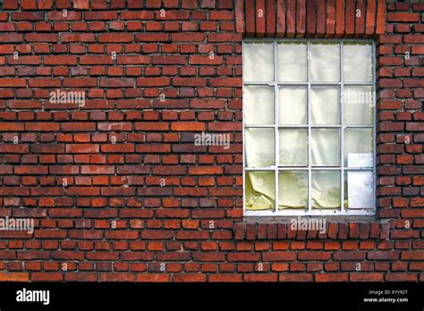 old brick wall with window, Germany Stock Photo - Alamy