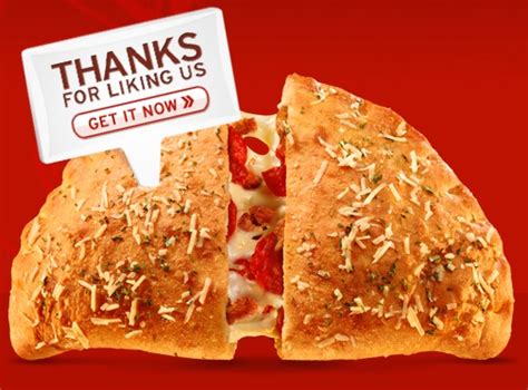 Facebook Freebie | Free Pizza Hut P'Zone