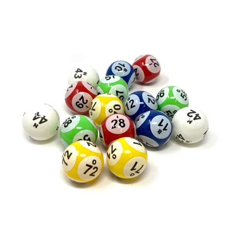 Bingo Balls: Six Sided Bingo Balls, Numbered 1-75, 5 Mixed Colors: Blue ...