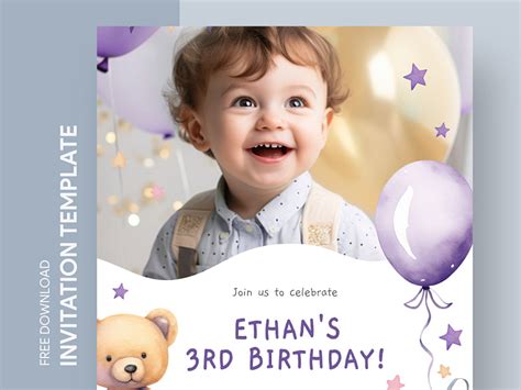 Birthday Party Invitation Free Google Docs Template by Free Google Docs ...