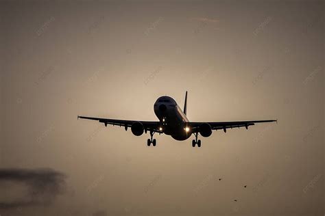 Air Plane In Sunset Sky Flight Plane Flying Photo Background And Picture For Free Download - Pngtree