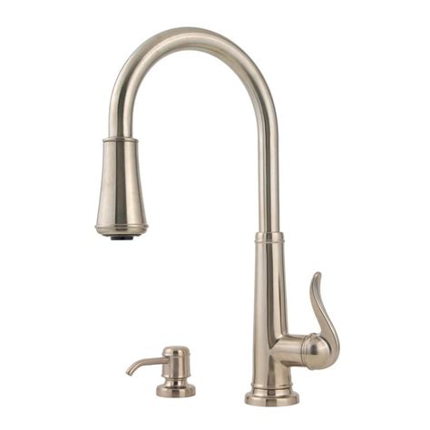 Pfister Ashfield Brushed Nickel 1-Handle Pull-Down Kitchen Faucet at Lowes.com