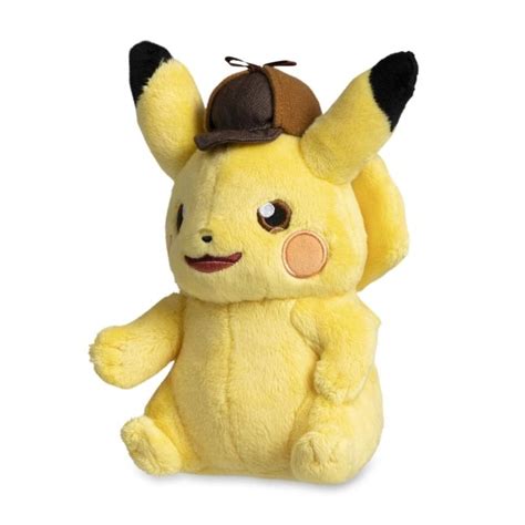 Detective Pikachu Returns: Detective Pikachu Plush - 8 ¼ In. | Pokémon Center Canada Official Site