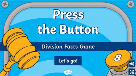 Division Facts Press the Button Game