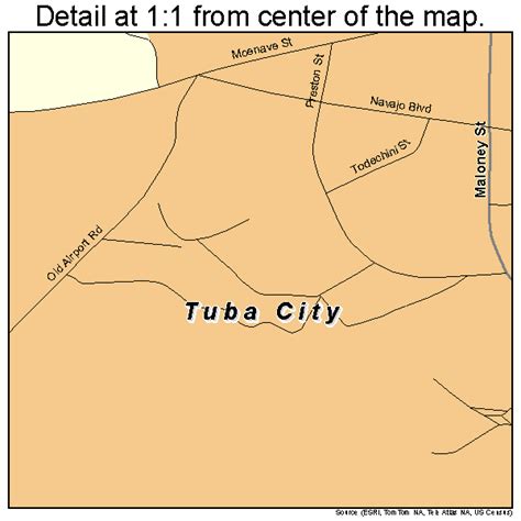 Tuba City Arizona Street Map 0476010