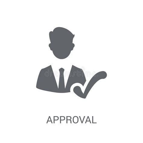 Approval Icon. Trendy Approval Logo Concept On White Background Stock Vector - Illustration of ...