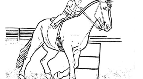 Horse Jumping Coloring Pages at GetColorings.com | Free printable colorings pages to print and color