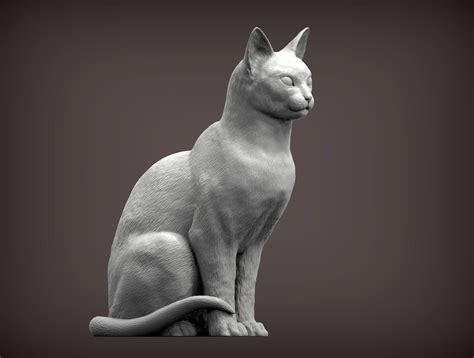 3D file abyssinian cat 3D print model 🐱・3D printing design to download・Cults