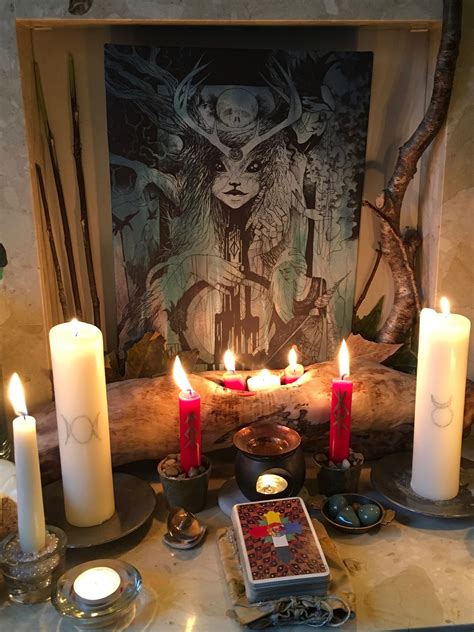 Imbolc 2017. GG | Witchcraft altar, Wiccan altar, Witches altar